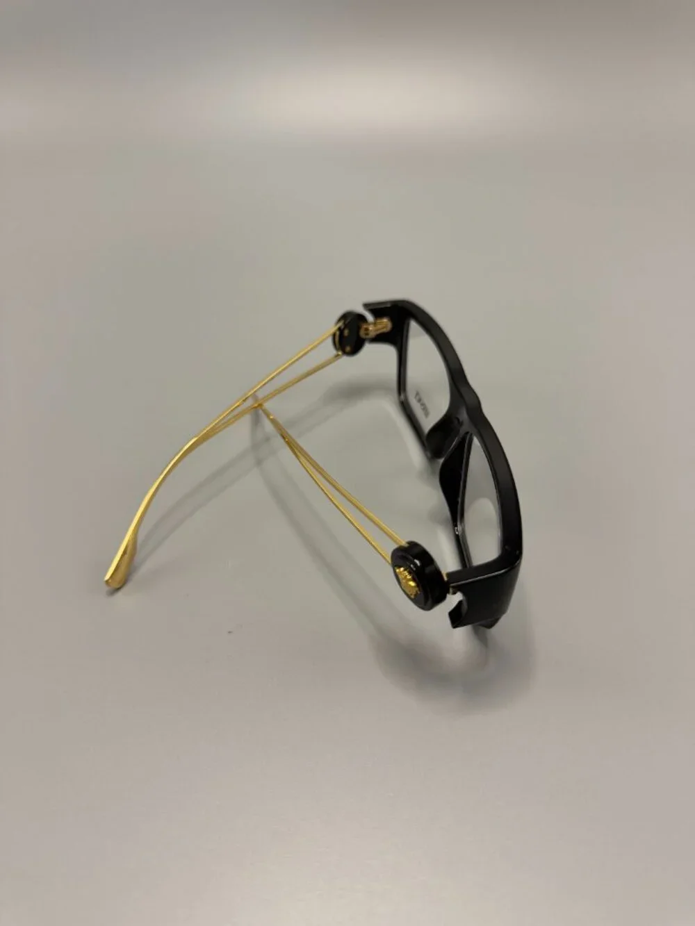 TITLE Versace MOD 3359 GB1 Black Gold Eyeglasses 56-16-140 Made in Italy